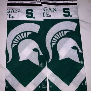 Dog Spartan Michigan bandana